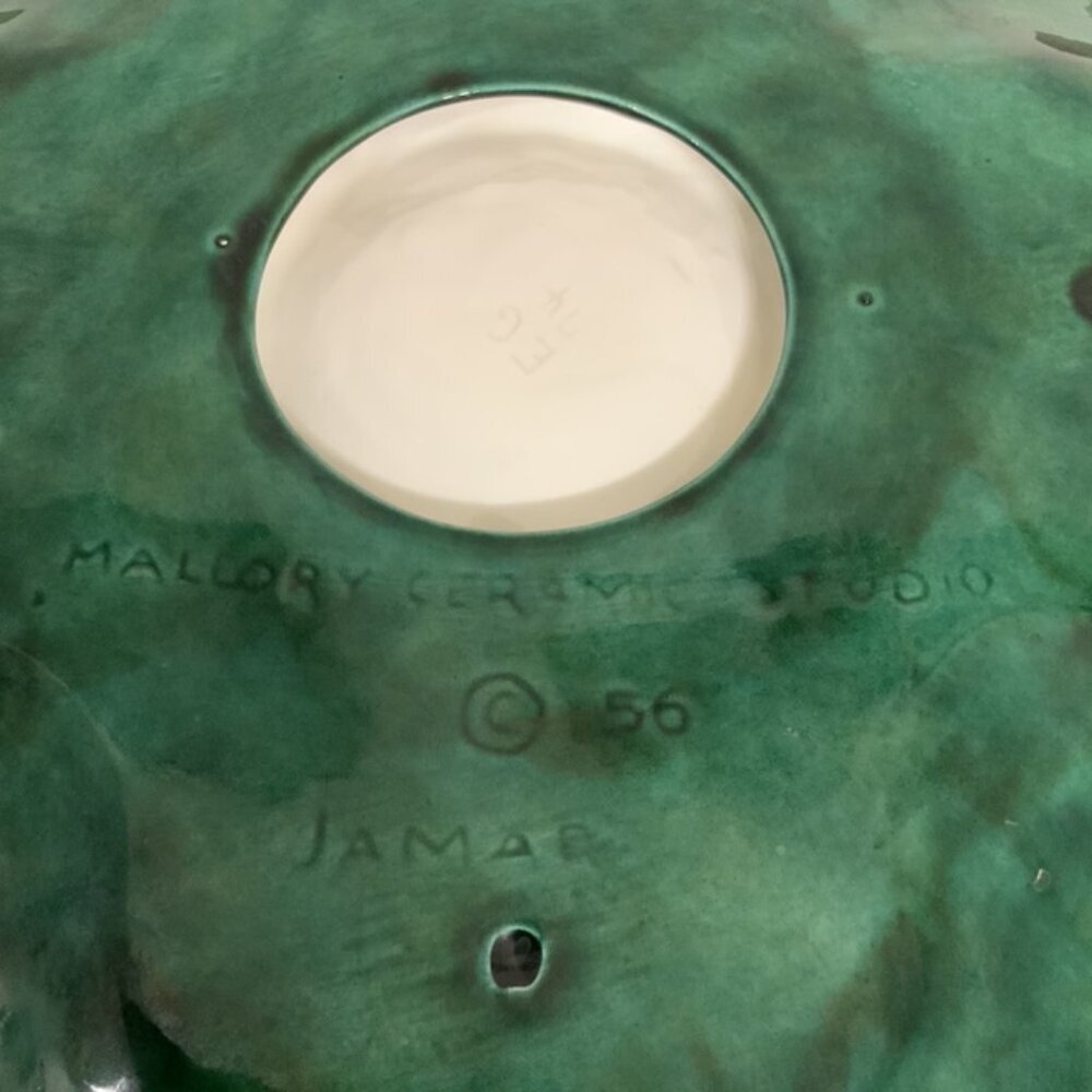 Jamar Mallory Ceramic Studio Vintage Holly Relish Dish Serving Platter - Picture 3 of 9